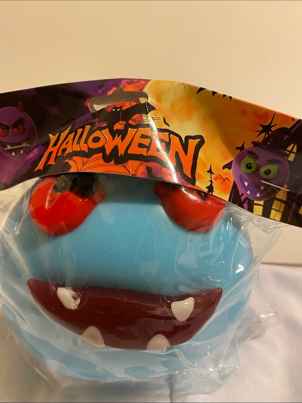 Halloween Kids Monster Squeeze Toy Blue
